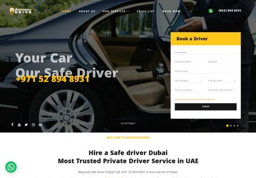 لقطة شاشة لموقع Awesome Drive - Safe Driver Dubai
بتاريخ 01/05/2021
بواسطة دليل مواقع آوليستس