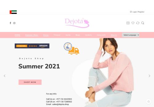 لقطة شاشة لموقع ديجوتا لتجارة الملابس الجاهزة
بتاريخ 05/05/2021
بواسطة دليل مواقع آوليستس
