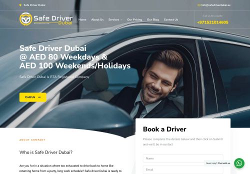 لقطة شاشة لموقع Safe Driver Dubai
بتاريخ 24/09/2021
بواسطة دليل مواقع آوليستس