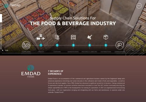 لقطة شاشة لموقع Emdad Foods
بتاريخ 22/11/2021
بواسطة دليل مواقع آوليستس