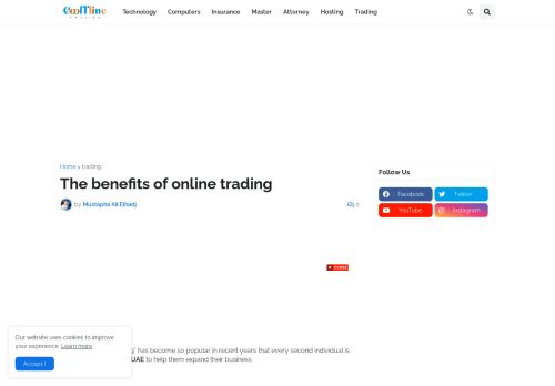 لقطة شاشة لموقع Determine the Benefits of Online Trading in Excellent Detail
بتاريخ 03/12/2021
بواسطة دليل مواقع آوليستس