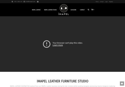 لقطة شاشة لموقع Imapel Leather Furniture Studio
بتاريخ 21/01/2022
بواسطة دليل مواقع آوليستس