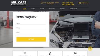 لقطة شاشة لموقع مستر كارز لصيانة السيارات Mr Cars
بتاريخ 21/09/2019
بواسطة دليل مواقع آوليستس