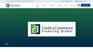 لقطة شاشة لموقع Credit & Commerce Financing Broker
بتاريخ 12/03/2020
بواسطة دليل مواقع آوليستس