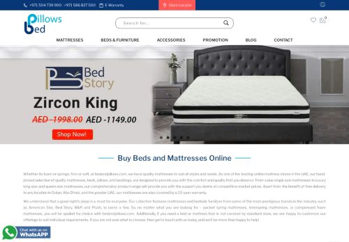 لقطة شاشة لموقع Bed and Pillows بدز اند بيلوز
بتاريخ 02/10/2020
بواسطة دليل مواقع آوليستس