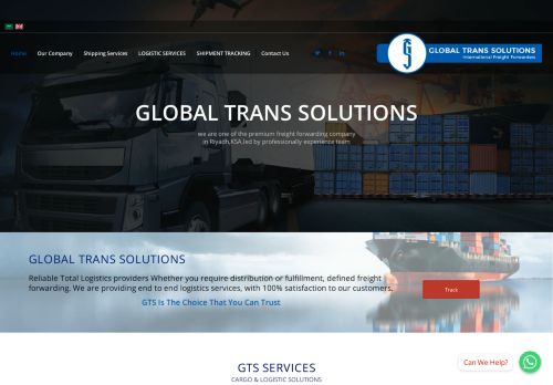 لقطة شاشة لموقع GLOBAL TRANS SOLUTIONS
بتاريخ 26/11/2020
بواسطة دليل مواقع آوليستس