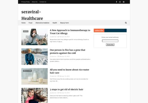 لقطة شاشة لموقع Seraviral-Healthcare
بتاريخ 02/03/2021
بواسطة دليل مواقع آوليستس