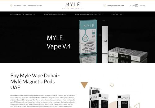 لقطة شاشة لموقع Myle Vape Dubai
بتاريخ 04/03/2021
بواسطة دليل مواقع آوليستس